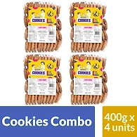 MOTHER'S KITCHEN Cookies Combo of Low Cholesterol Elaichi Cookies-Fresh and All Natural Biscuits (Pack of 4) 400x4g