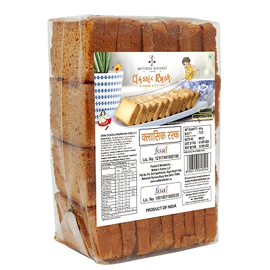 MOTHER'S KITCHEN Rusk Combo of Classic Fresh and All Natural Low Cholestrol Rusk (Pack of 4) 300x4g-1