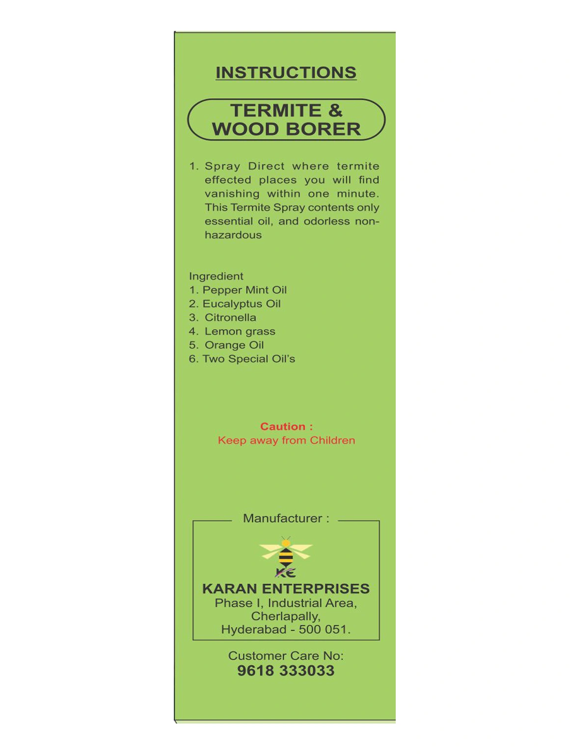 TERMITE &amp; WOODBORER-349-1