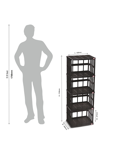 Surprise Book shelf 4 stage-Black-4