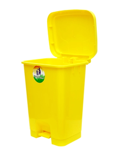 Pedal-bin 32 lts-Yellow-1