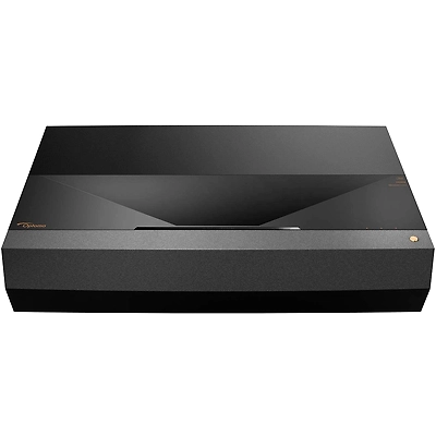 Optoma CinemaX P1 4K UHD Laser TV Home Theater Projector | Bright 3000 Lumens | Ultra Short Throw | Integrated NuForce Soundbar | Stream Netflix and Prime Video | Works with Alexa and Google, Black-OP