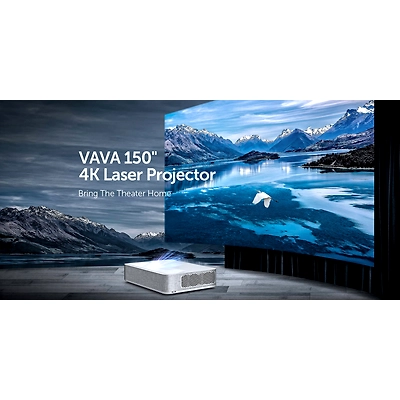 VAVA 4K UHD Laser TV Home Theatre Projector | 6000 Lumens | Ultra Short Throw | HDR10 | Built-in Harman Kardon Sound Bar | ALPD 3.0 | Smart Android System-2