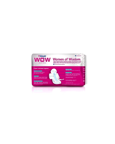 Vwash Wow Maxi Sanitary Napkin - 16 Count (Regular)-1