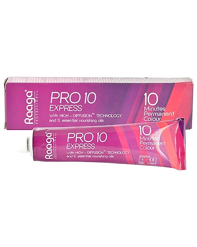 Raaga Professional Pro 10 Express Permanent Hair Colour Intense Black no.1-raagahaircolor