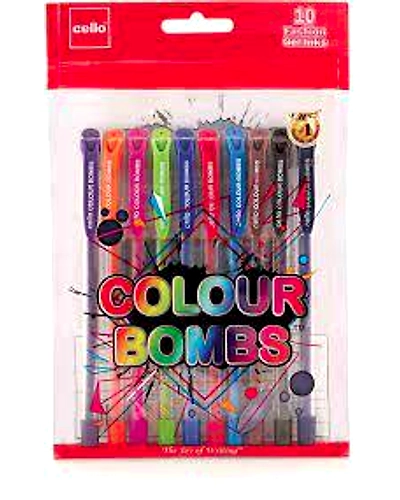 Cello Colour Bomb Gel Pens Assorted-1