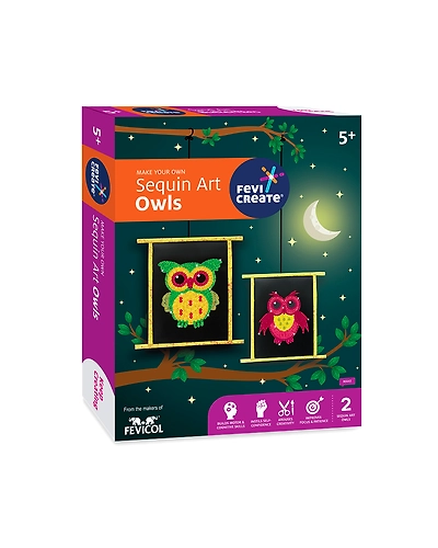 Sequin Art Owl-2