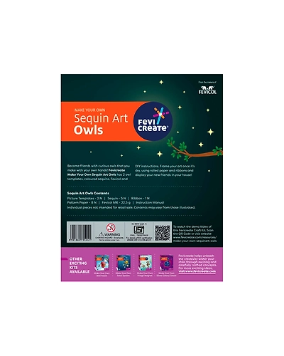 Sequin Art Owl-3