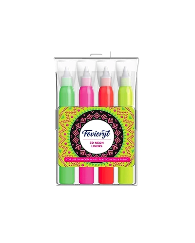FEVICRYL 3D NEON LINERS[KIT][4*20ML]-2