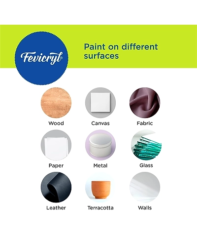 FEVICRYL LILAC KIT 6 Regular Shades(Acrylic Colours)-1