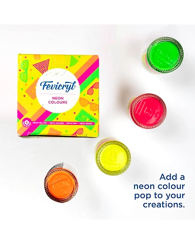 FEVICRYL NEON COLOUR KIT [4*15ML]-2