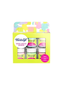 FEVICRYL PASTEL KIT 6 Pastel Shades(Acrylic Colours)