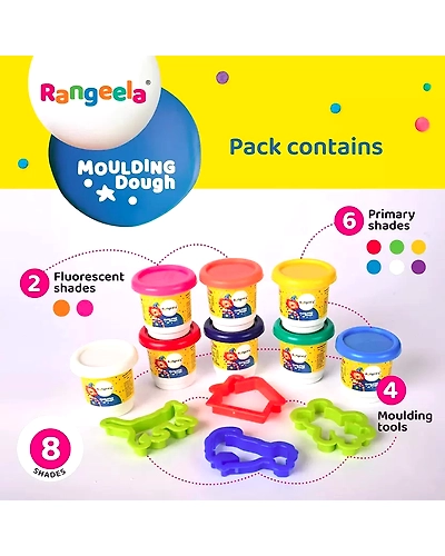 RANGEELA MOULDING DOUGH[8X25GM= 200gm]-89000092