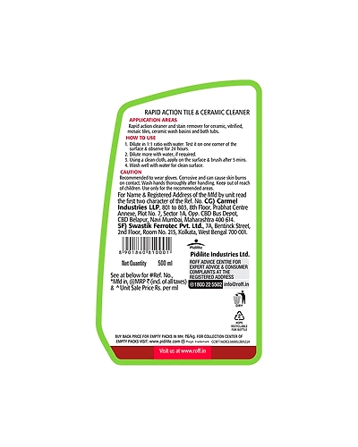 CERA CLEAN Ceramic &amp; Tile Cleaner 500ml-3