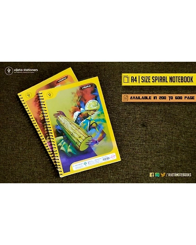 Vijeta A4 Spiral Notebook MRP 130 (29.7x21)-89000713