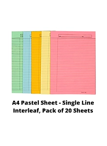 Pastel Sheet A4 Coloured Interleaf