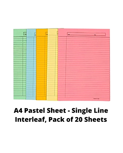 Pastel Sheet A4 Coloured Interleaf-89002003