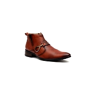 FOOT SHOE - 2412 BROWN LEATHER SHOES-UK7