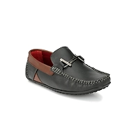FILIPY F-13 BLACK+BROWN LOAFERS