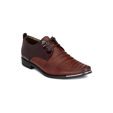METALICO - 6958 BROWN LEATHER PARTY WEAR-METALICO-6958UK9