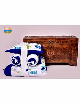 Baby Bedding  5 pieces set Little Fish With pillow-2-sm