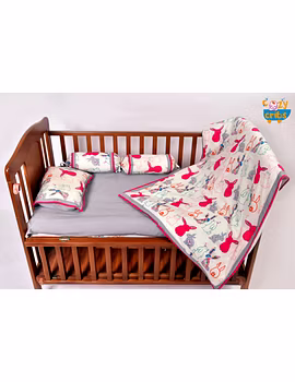 Baby Bedding  5 pieces set Babbitty Rabbitty  With pillow-1-sm