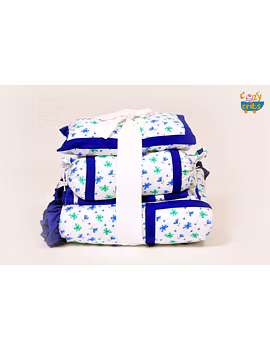 Baby Bedding  5 pieces set Flowers With pillow-5P006-WP-sm