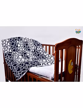 Black And White Design Quilt (Custom)-Q017CUS-sm