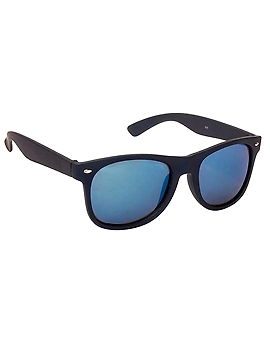 VESPL UV Protected Matte Finish Blue Mercury Square Sunglasses-V-2311-2-sm