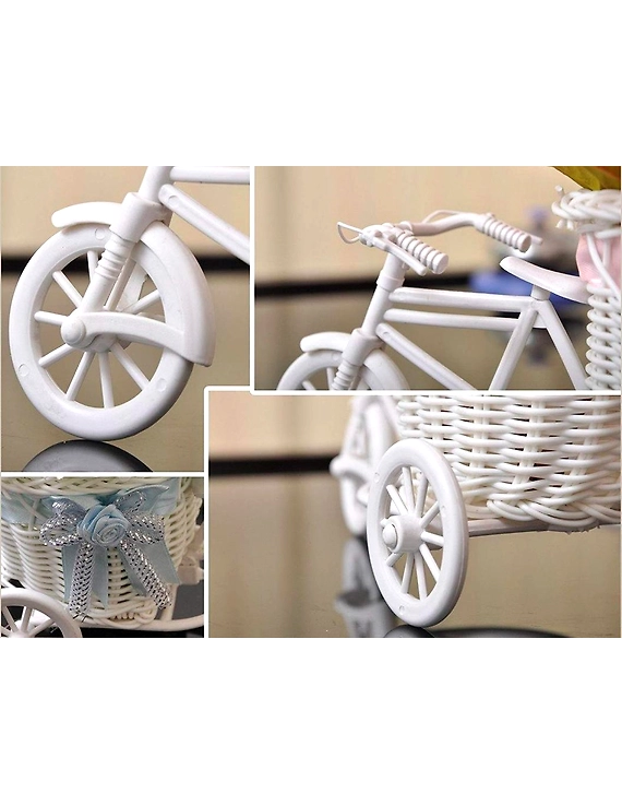 LOF New Year Gift For Friends Girlfriend Best Wishes and Home Decoration Flower Basket Cycle with Greeting Card ST-06-2