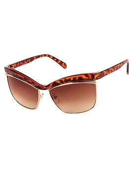 VESPL UV Protected Cat Eye Women's Sunglasses - (V-6901|60|Brown Color Lens)-V-6901-sm