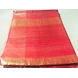 Handwoven Ghicha Silk Saree with Running Blouse-Dark Orange-1-sm