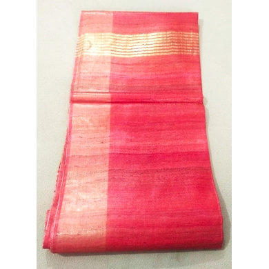 Handwoven Ghicha Silk Saree with Running Blouse-SAGH04