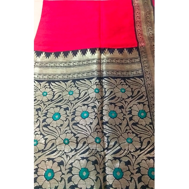 Red Color Bhagalpuri Ghicha Silk Saree With Running Blouse-Red-1