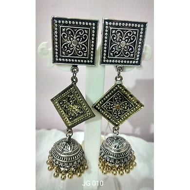 JG010 German silver earrings-JG010