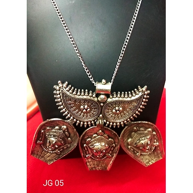JG05 German Silver chain pendant necklace-JG05
