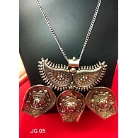JG05 German Silver chain pendant necklace