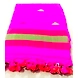 Fuschia Pink Khadi Handloom Cotton Saree With Running Blouse.-SAKC09-sm