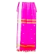 Fuschia Pink Khadi Handloom Cotton Saree With Running Blouse.-Fuschia Pink-2-sm