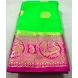 Green Raw Silk Saree With Running Blouse-SARS012-sm