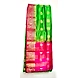 Green Raw Silk Saree With Running Blouse-Green-2-sm