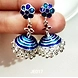 JE017 Meenakari Enamel Bronze Jhumka Earrings-3-sm