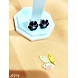 JE016 Black Color Meenakari Enamel Bronze Ear Tops-1-sm
