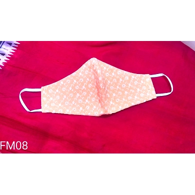 FM09 Cotton Lucknow Chikankari Face Masks-4