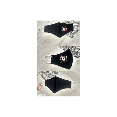 FM012 Cotton Embroidered Face Masks-1