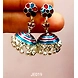 JE019 Meenakari Enamel Bronze Jhumka Earrings-2-sm