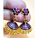 JE024 Meenakari Enamel Bronze Jhumka Earrings-2-sm