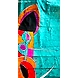 SABCM019 Handwoven Hand Batik and Hand Painted Cotton Mulmul Saree with Running Blouse-1-sm