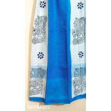 SAHMCM029 Cotton Mulmul-Hyderabadi Muslin Saree-1