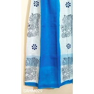 SAHMCM029 Cotton Mulmul-Hyderabadi Muslin Saree